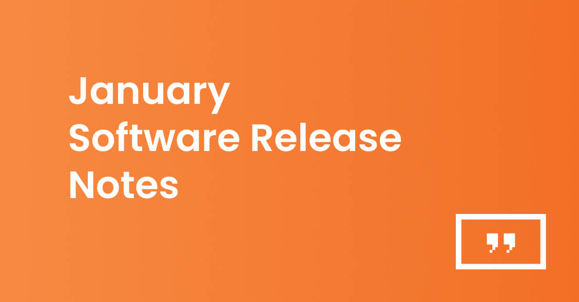 January release note banner