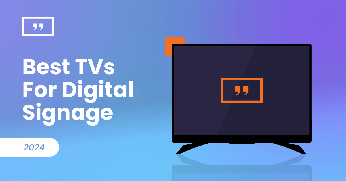 Best TVs for digital signage for 2024