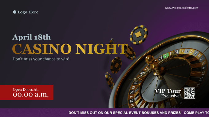 casino digital signage template