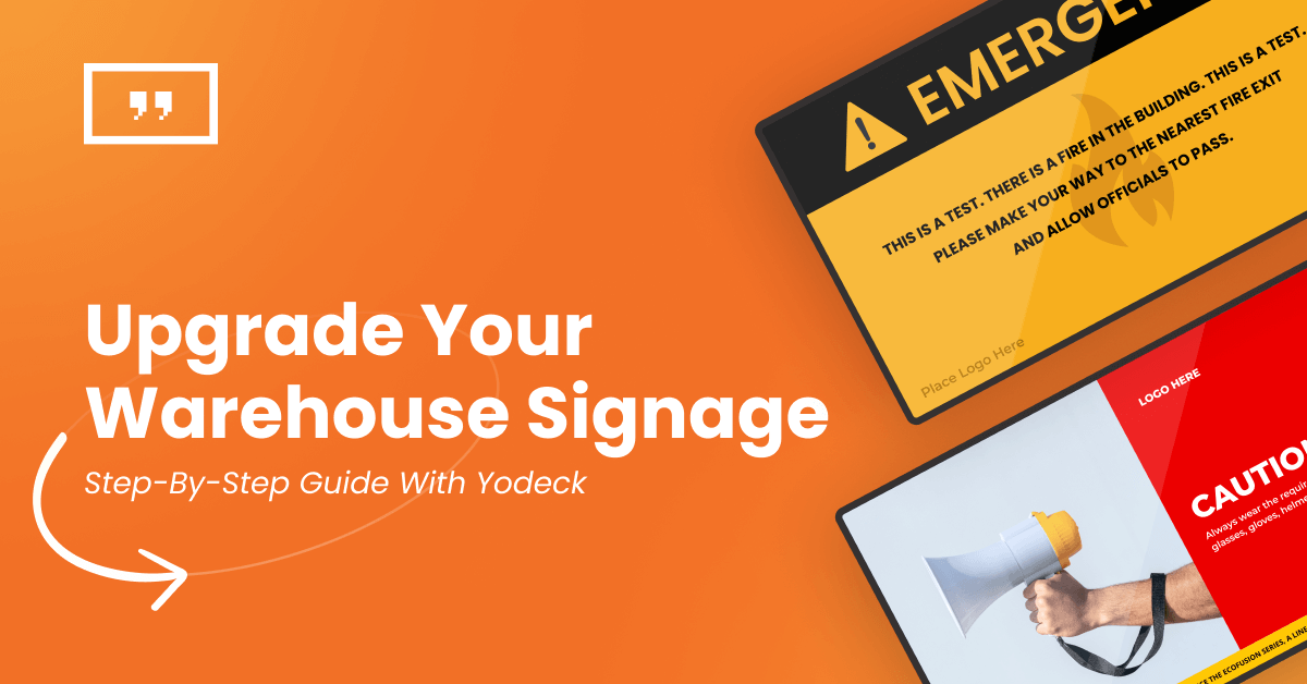 Digital warehouse signage: Fundamentals, benefits and optimization