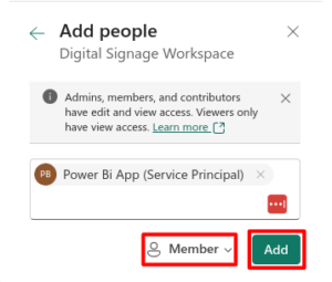 Power BI with Service Principal | Yodeck Docs