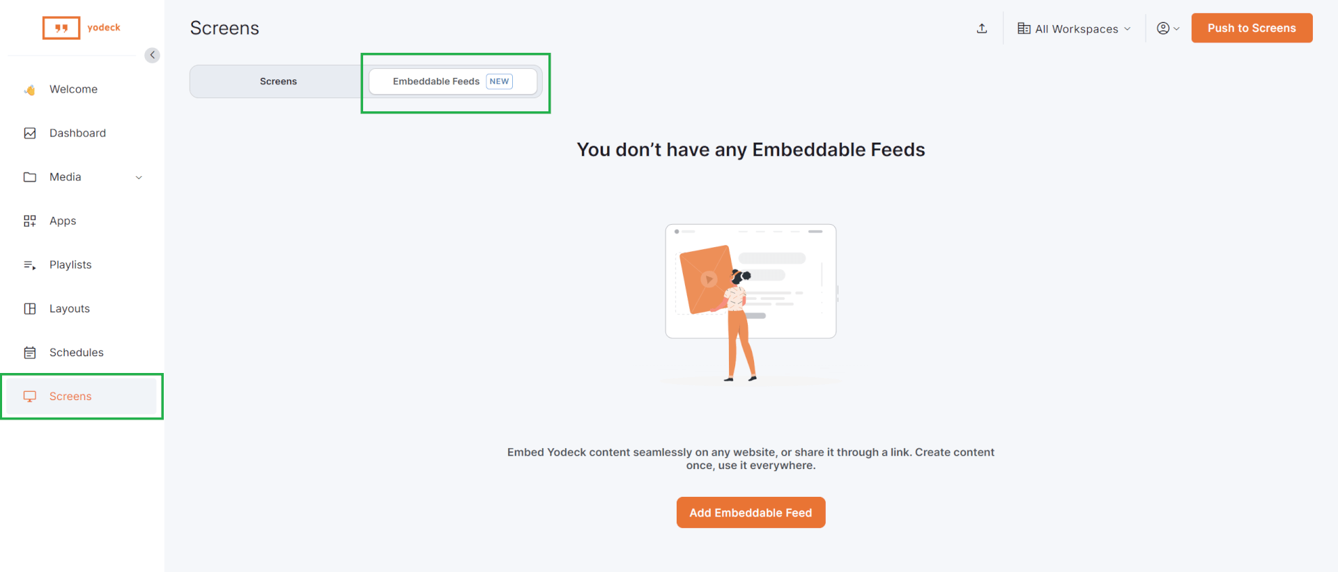 Embeddable Feeds | Yodeck Docs