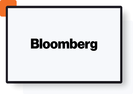 Bloomberg logo on a screen