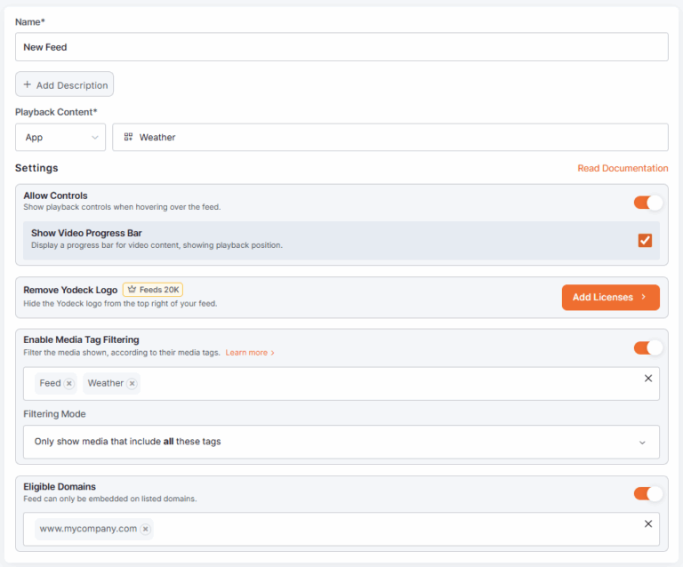 Embeddable Feeds | Yodeck Docs
