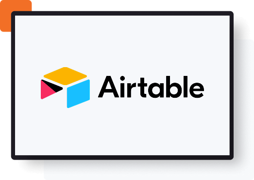 Airtable logo on a screen