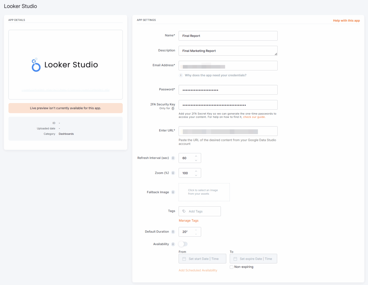 Google Looker Studio App | Yodeck Docs