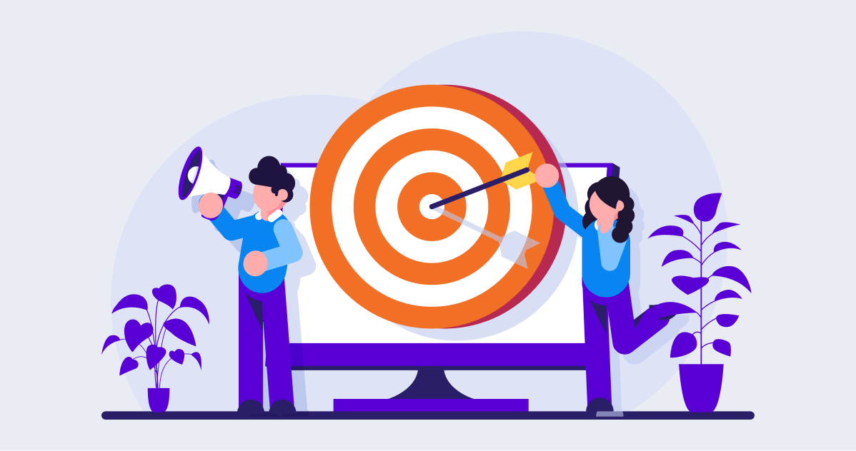 Two people and a target