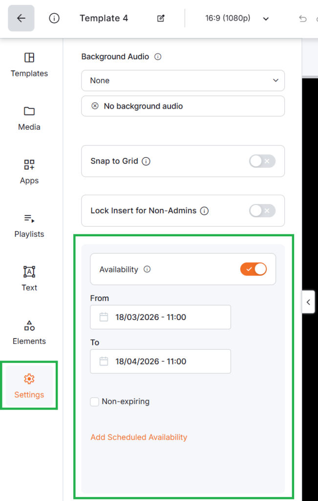 Advanced Settings & Scheduling Layouts | Yodeck Docs