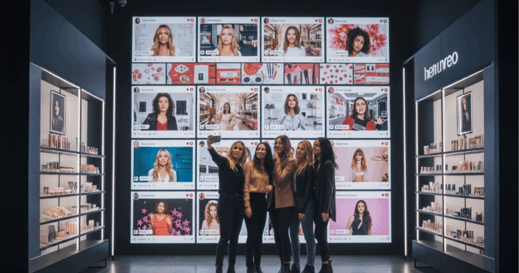 digital signage benefits social media wall