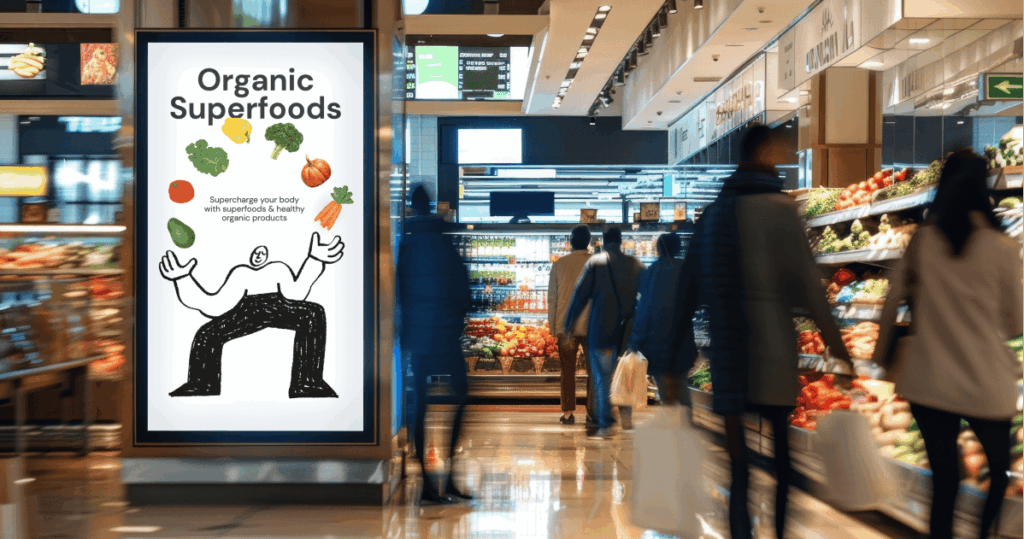 grocery digital signage
