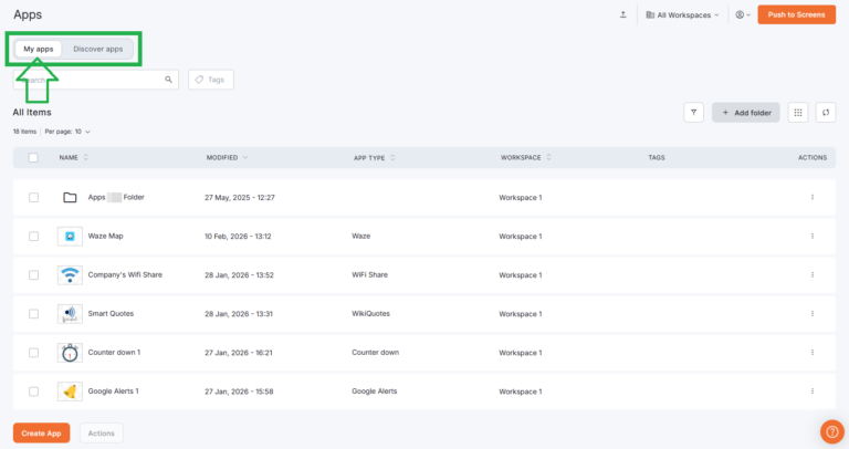 Digital Signage Apps Overview | Yodeck Docs