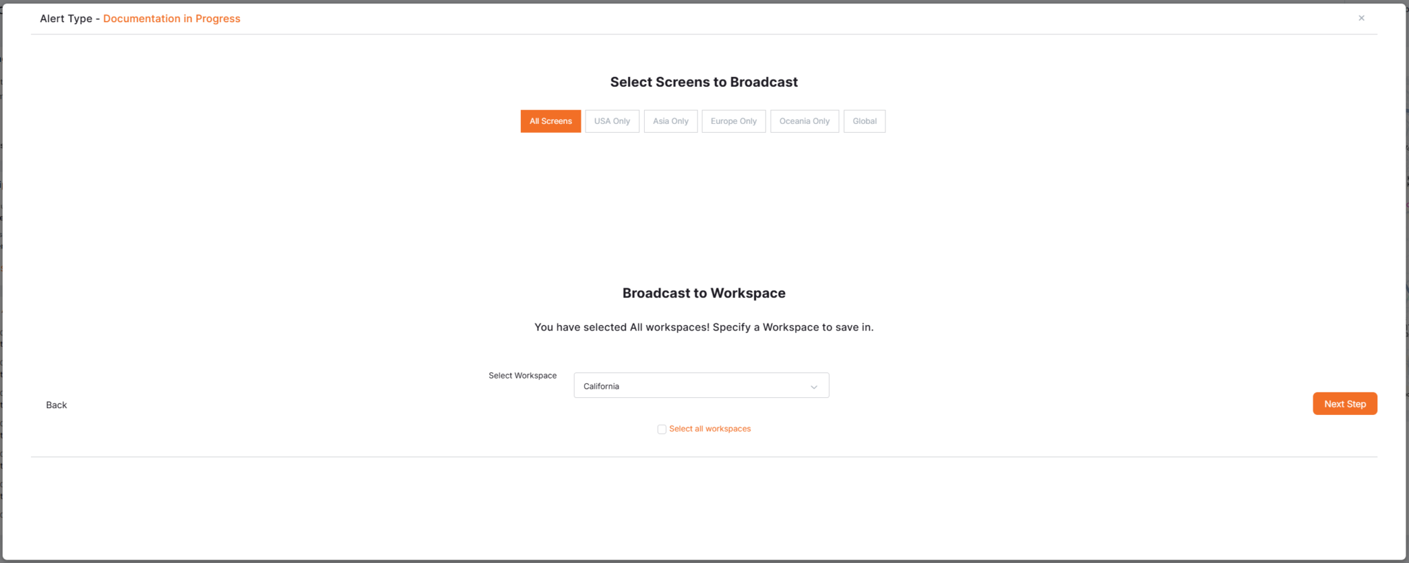 Roll Out Workspaces with advanced options | Yodeck Docs