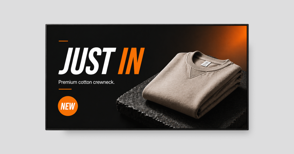 retail store digital signage ideas