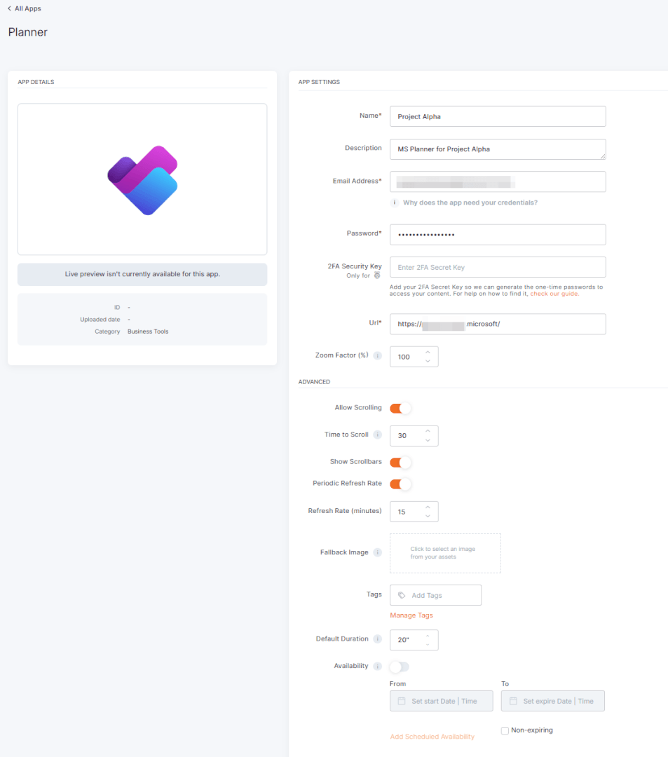 Microsoft Planner App | Yodeck Docs