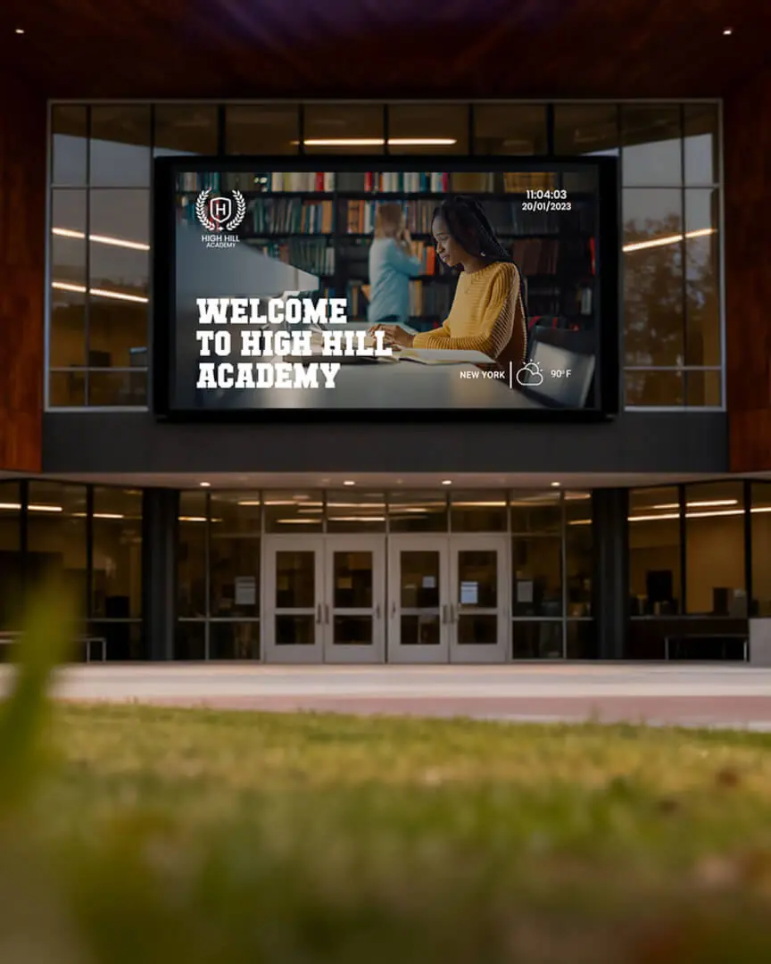 69 percent of students stay updated with yodeck