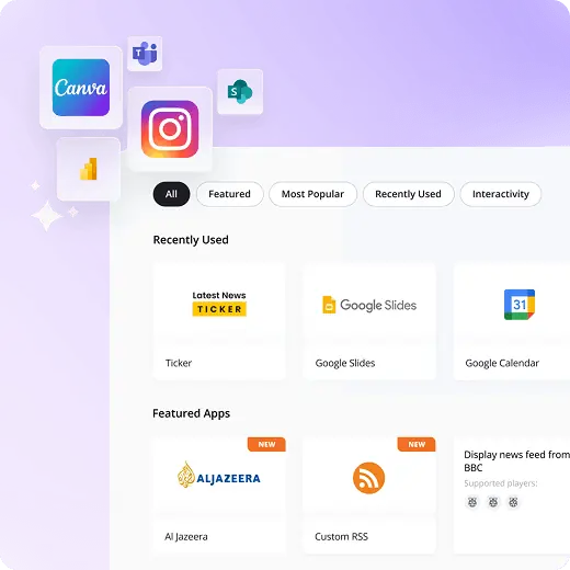 yodeck digital signage apps