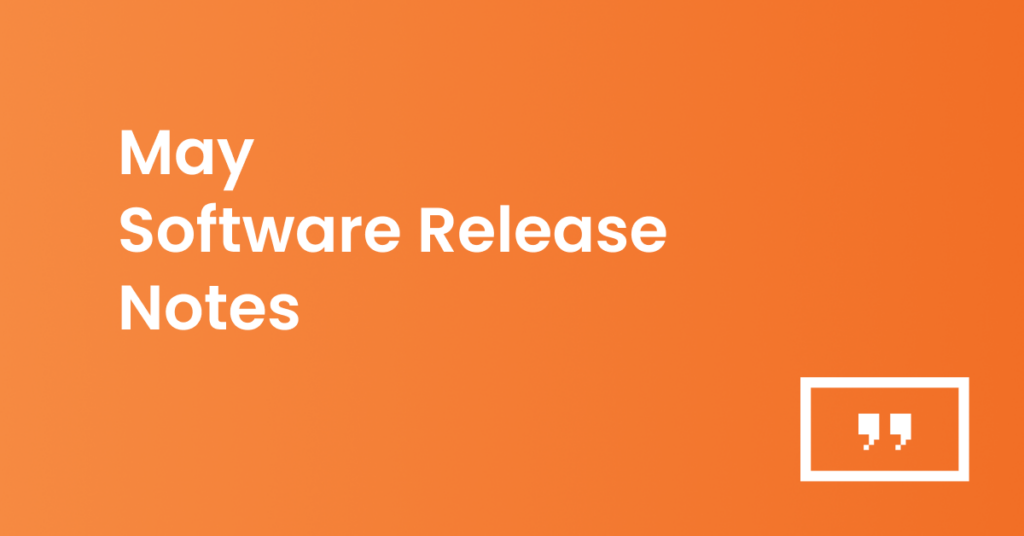May release notes
