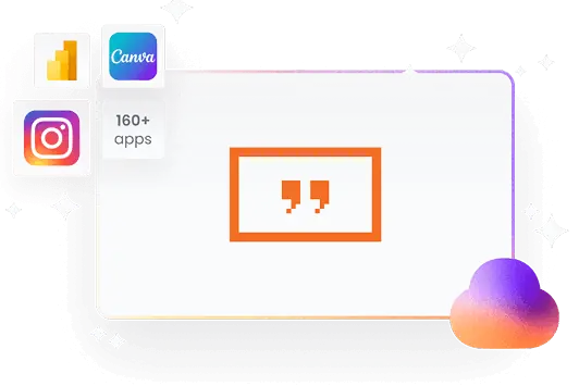 Connect your favorite tools with 160+ apps