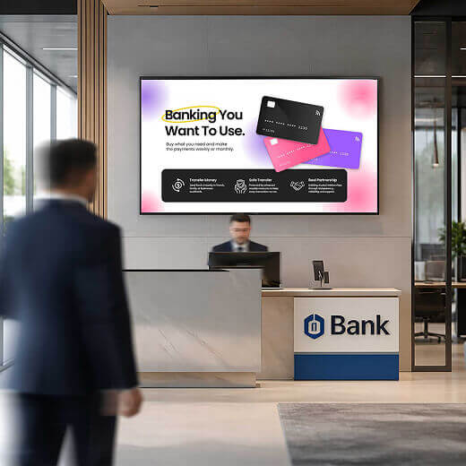Bank Digital Signage Yodeck