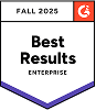 Yodeck digital signage Fall 2025 best results badge
