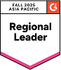 Yodeck Fall 2025 Asia Pacific Regional Leader badge digital signage