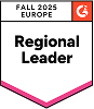 Yodeck Fall 2025 Europe Regional Leader badge digital signage