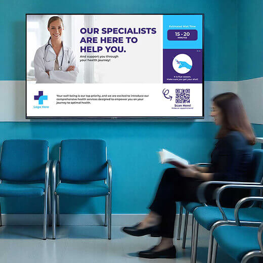 Healthcare digital signage
