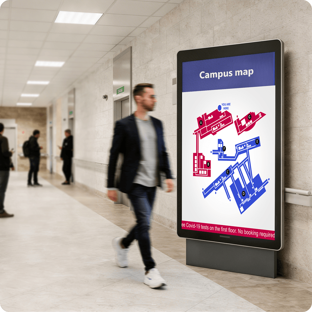 Healthcare digital signage solution