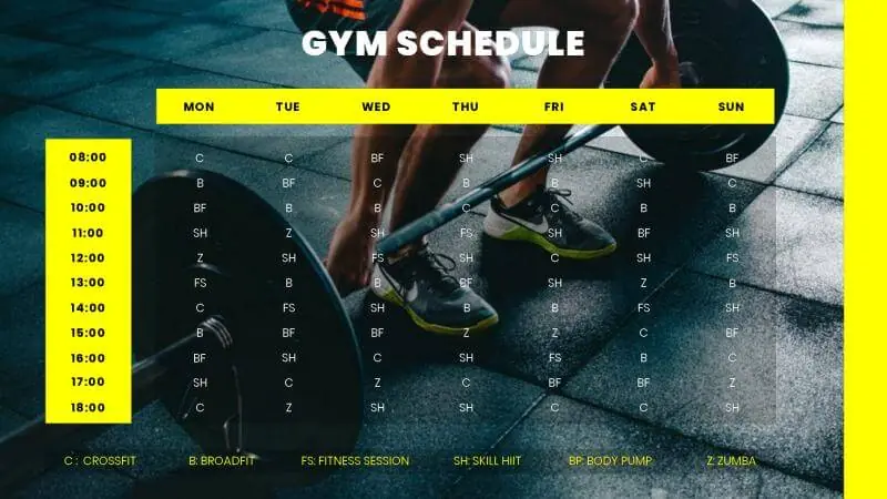 Gym | Gym Schedule