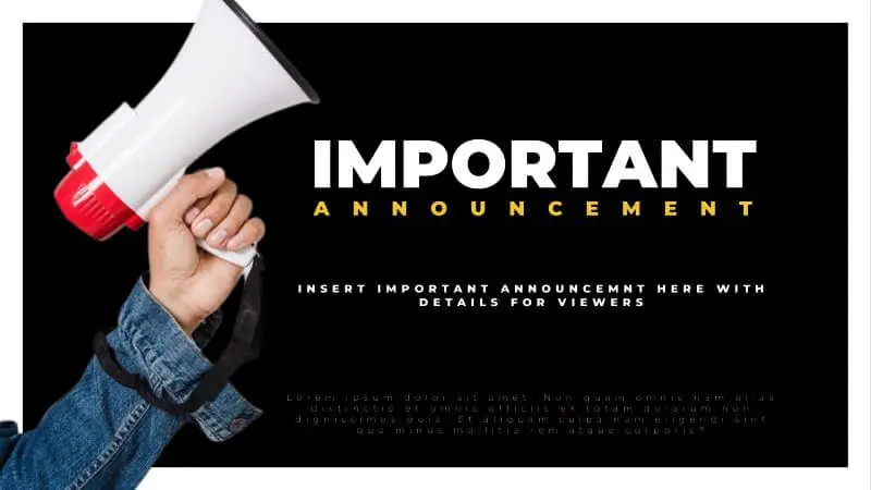 Internal Communications | Announcements