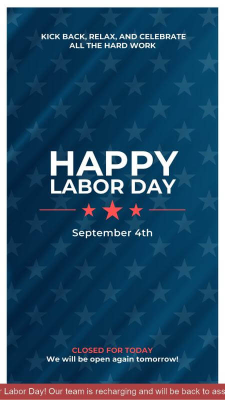 Labor Day Celebration Vertical