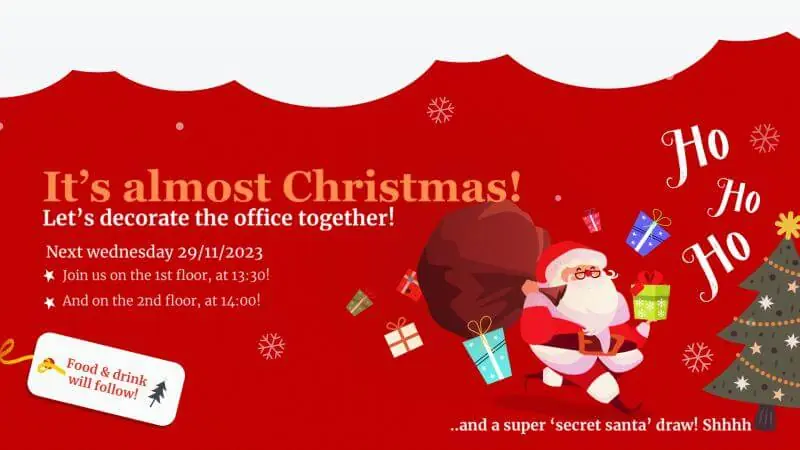 Office Christmas Decoration