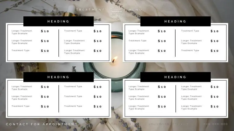 Salons & Spas | Services and prices 3