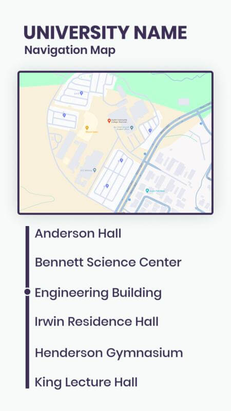 University Navigation Map