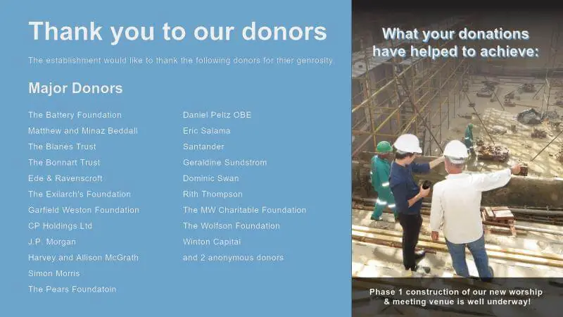 Worship | Donor Wall