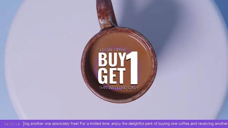 1+1 Coffee Offer