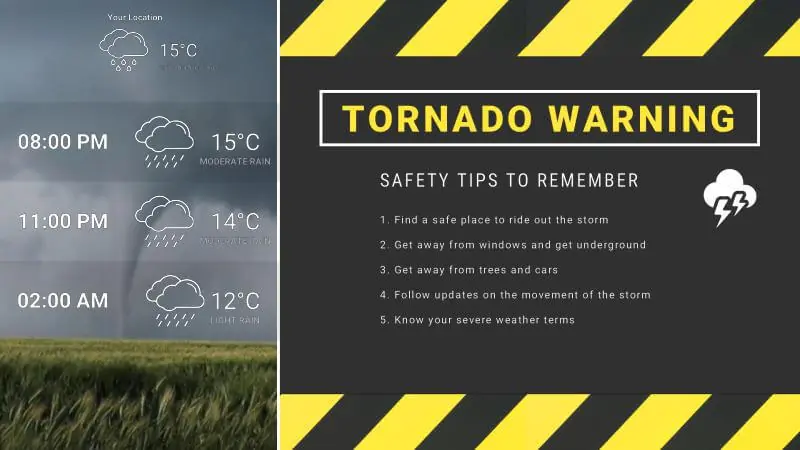 Alerts | Tornado Warning (Animated)