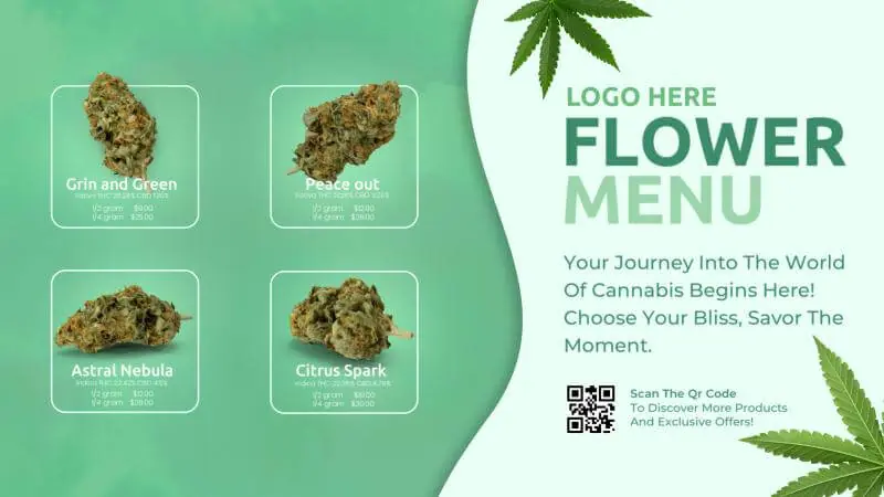 Cannabis Menu