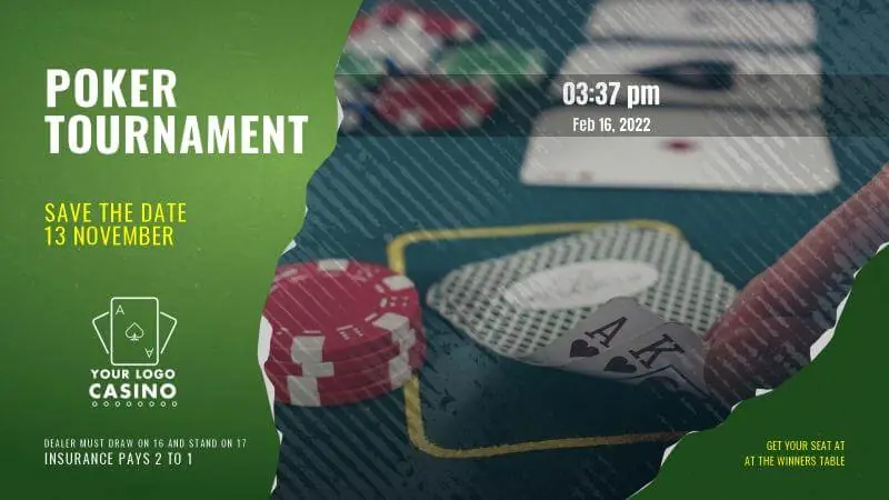 Casino | Poker (Date/Time Widget)