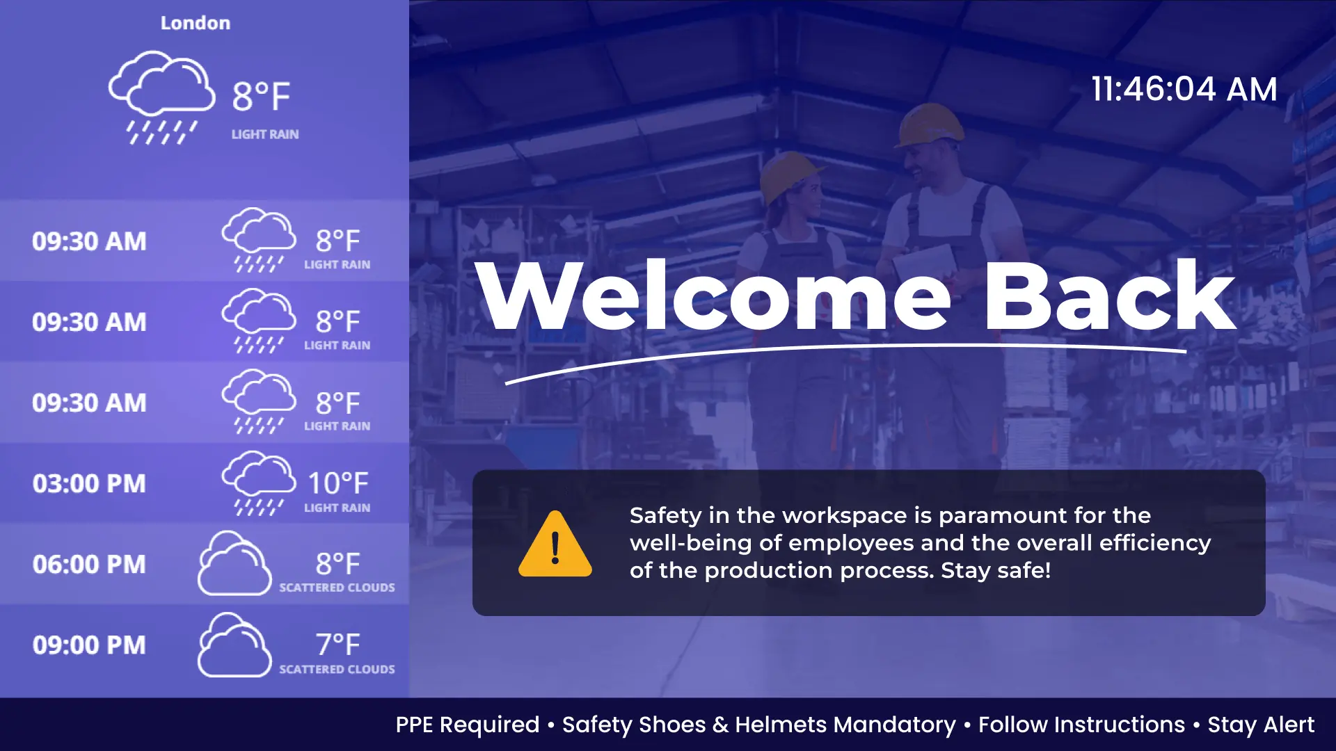 Manufacturing | Welcome Back