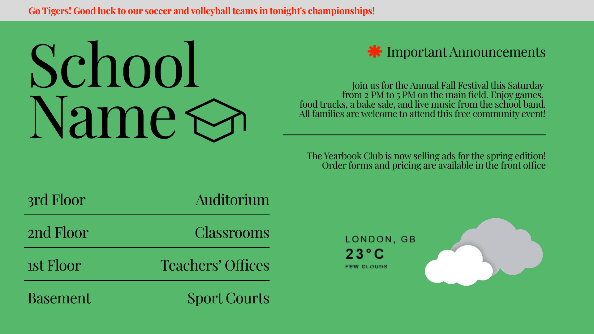 Education | School Notice Board