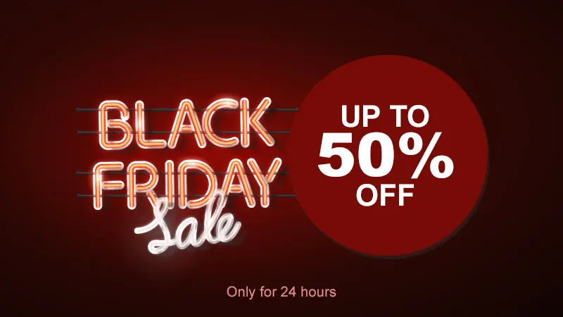 Retail – Landscape – Black Friday Sale – Neon