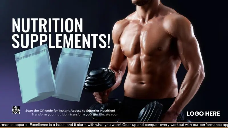 Gym Supplements Ad
