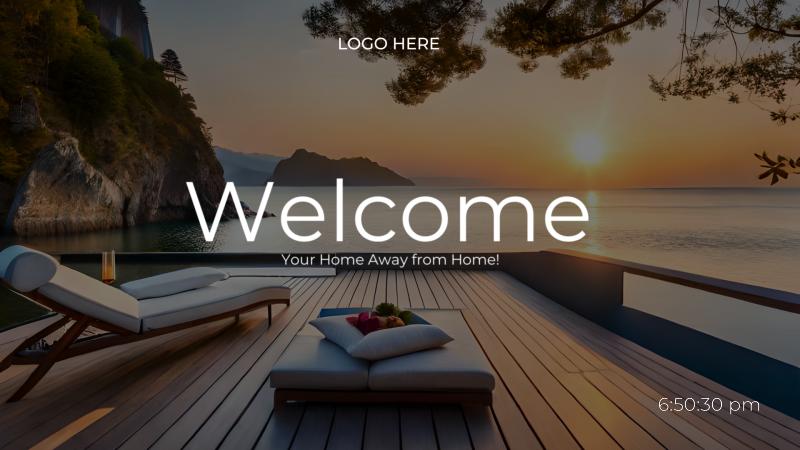 Hotel Welcome Page