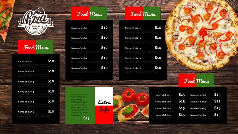 Menu Boards | Italian Menu (1)