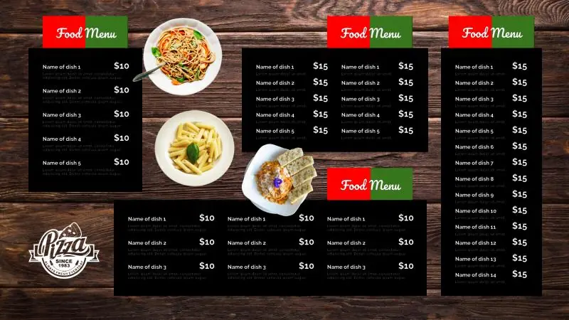 Menu Boards | Italian Menu (2)