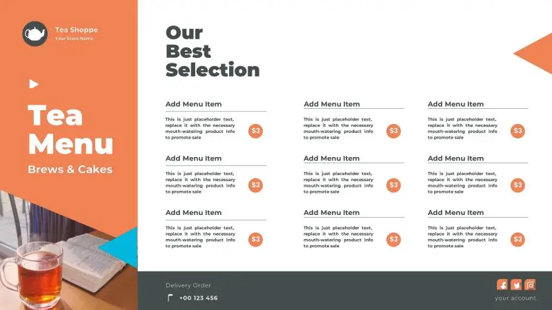 Menu Boards | Tea