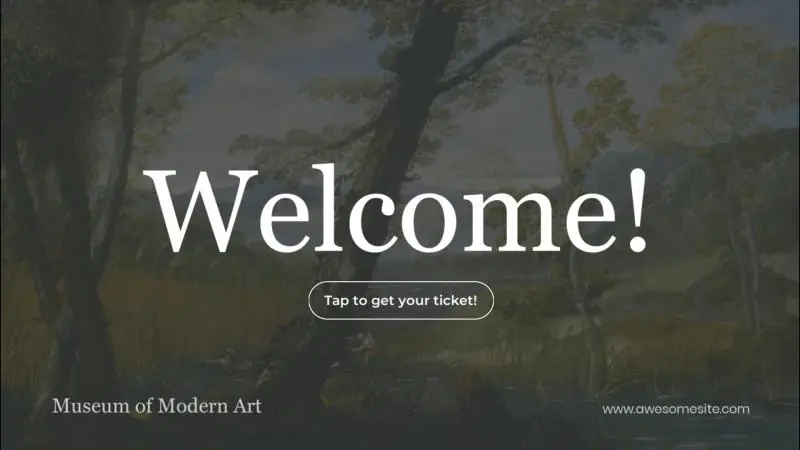 Museum Welcome Page