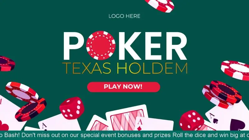 Poker Game Welcome Screen