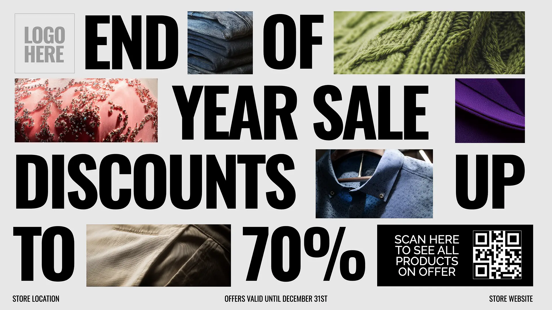 Retail | End of Year Fashion Sale